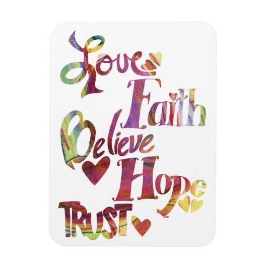 Inspirerend Word Collage Magnet Magneet (Verticaal)