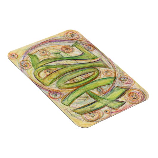 Inspirerend Word Hope Art Custom Magnets Magneet (Rechterzijde)