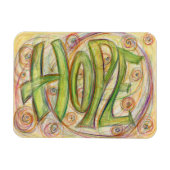 Inspirerend Word Hope Art Custom Magnets Magneet (Horizontaal)