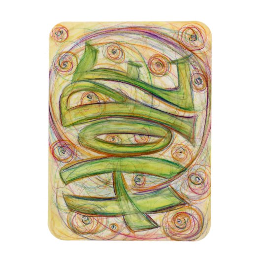 Inspirerend Word Hope Art Custom Magnets Magneet (Verticaal)
