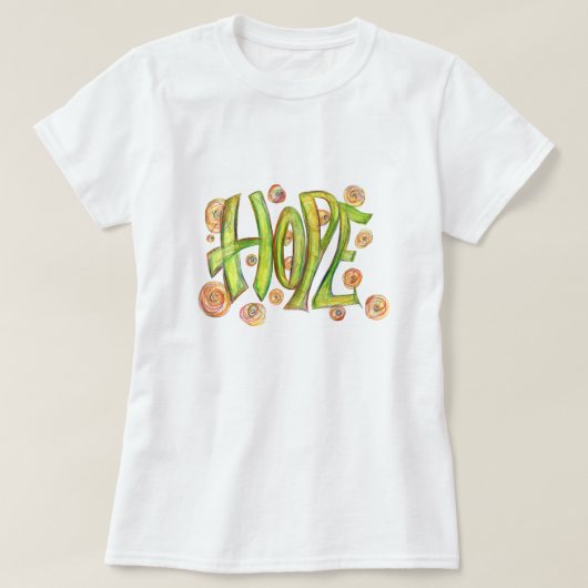 Inspirerend Word Hope Art Shirt (Design voorkant)