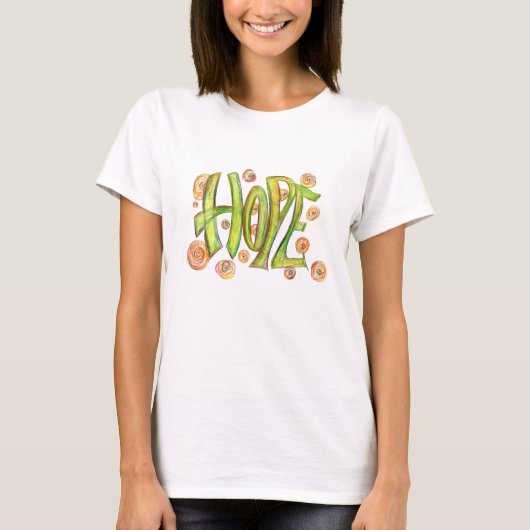 Inspirerend Word Hope Art Shirt (Voorkant)