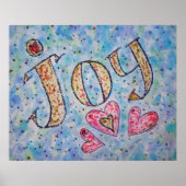 Inspirerend Word "Joy"-Poster Poster (Voorkant)