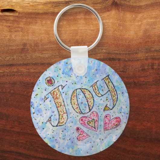 Inspirerend Word "Joy"-Sleutelhanger Sleutelhanger (Voorkant)
