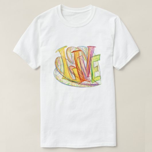 Inspirerend Word Live Art Shirt (Design voorkant)