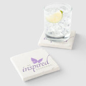 Inspirerend worden geïnspireerd elke dag een boter stenen onderzetter (Zijkant)