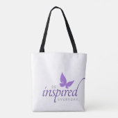Inspirerend worden geïnspireerd elke dag een boter tote bag (Achterkant)
