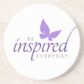 Inspirerend worden geïnspireerd elke dag een boter zandsteen onderzetter (Voorkant)