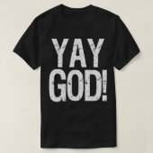 Inspirerend YAY GOD Retro Celebrate Blessings T-shirt (Design voorkant)