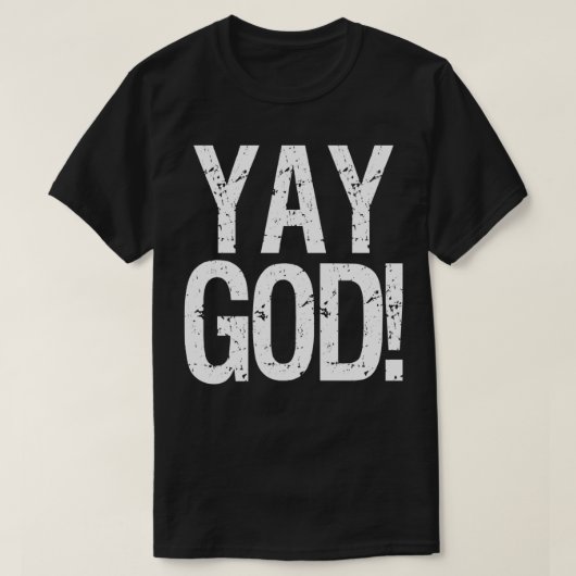 Inspirerend YAY GOD Retro Celebrate Blessings T-shirt (Design voorkant)