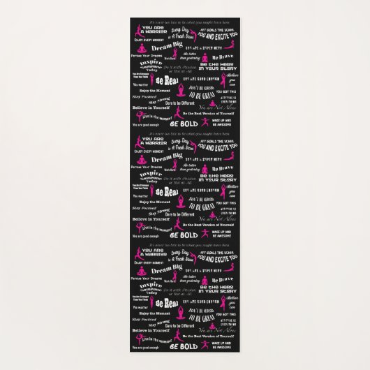 Inspirerend Yoga Mat (Achterkant)
