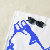 Inspirerend Yoga Poses Butterfly Beach Towel Strandlaken (In situ)