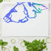 Inspirerend Yoga Poses Butterfly Nieuw begin Theedoek (Gevouwen)