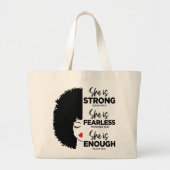 Inspirerend Ze is Jumbo Canvas tas (Voorkant)
