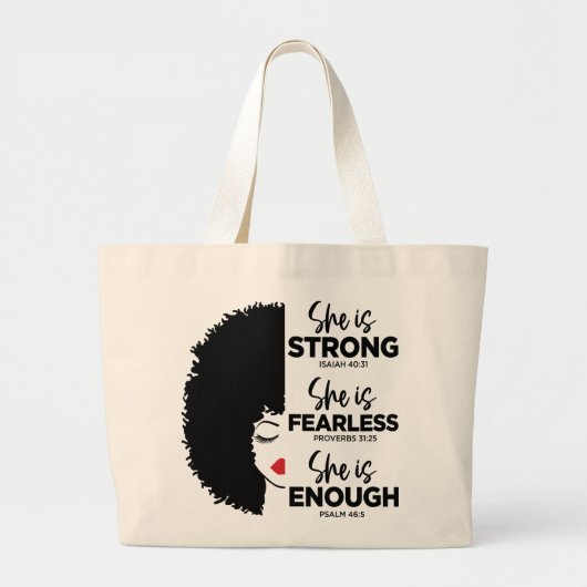 Inspirerend Ze is Jumbo Canvas tas (Voorkant)