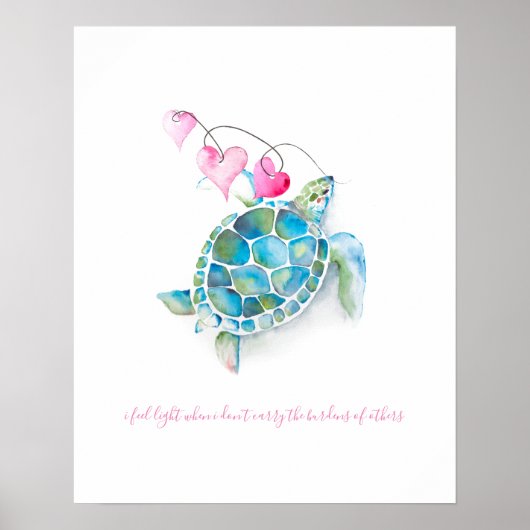 Inspirerend Zee voor Waterverf Poster (Voorkant)