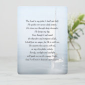 Inspirerend zeeman vers begrafenisprogramma kaart (Staand voorkant)