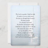 Inspirerend zeeman vers begrafenisprogramma kaart (Voorkant)