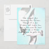 Inspirerend zeemeeuw briefkaart (Voorkant / Achterkant)