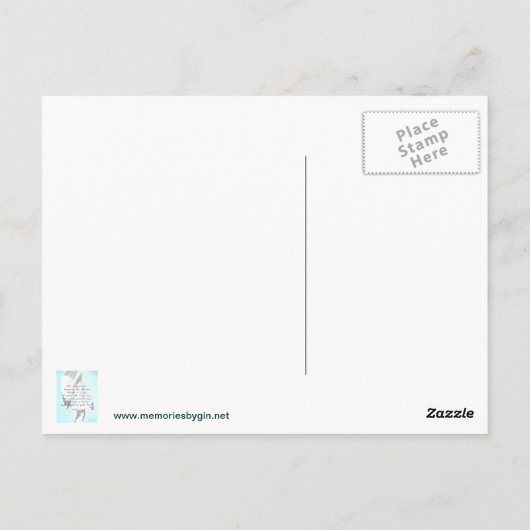 Inspirerend zeemeeuw briefkaart (Achterkant)