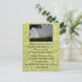 Inspirerend zegeningen herinneren zich altijd briefkaart (Staand voorkant)