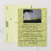 Inspirerend zegeningen herinneren zich altijd briefkaart (Voorkant / Achterkant)