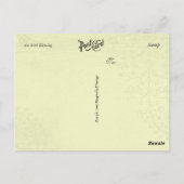 Inspirerend zegeningen herinneren zich altijd briefkaart (Achterkant)