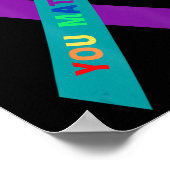 Inspirerend zelfmoordbewustwording LGBTQ C Poster (Hoek)