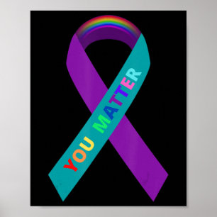 Inspirerend zelfmoordbewustwording LGBTQ C Poster