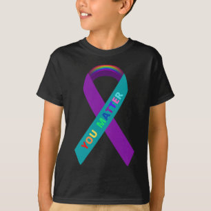 Inspirerend zelfmoordbewustzijnslint voor LGBTQ C T-shirt