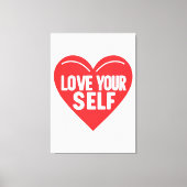 Inspirerend zelfzorgprinter canvas afdruk (Voorkant)