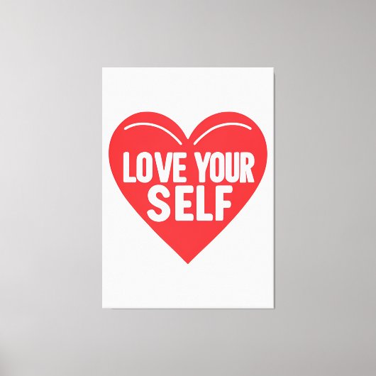 Inspirerend zelfzorgprinter canvas afdruk (Voorkant)