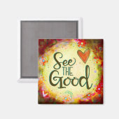 Inspirerend Zie de Goede  Hart Inspirivity Magneet (Voorkant / Achterkant)
