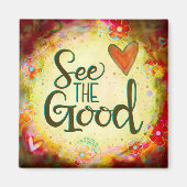 Inspirerend Zie de Goede  Hart Inspirivity Magneet (Voorkant)