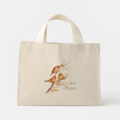 Inspirerend Zijn ogen staan op de loer, groot tot Mini Tote Bag (Achterkant)