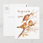 Inspirerend Zijne Oogst staat op de loer. Briefkaart (Voorkant / Achterkant)