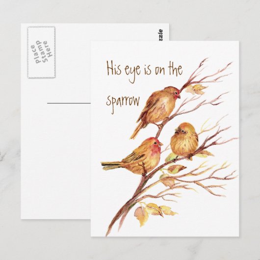 Inspirerend Zijne Oogst staat op de loer. Briefkaart (Voorkant / Achterkant)