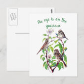 Inspirerend Zijne Oogst staat op de loer. Briefkaart (Voorkant / Achterkant)