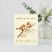 Inspirerend Zijne Oogst staat op de loer. Briefkaart (Staand voorkant)