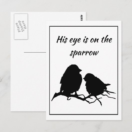 Inspirerend Zijne Oogst staat op de loer. Briefkaart (Voorkant / Achterkant)