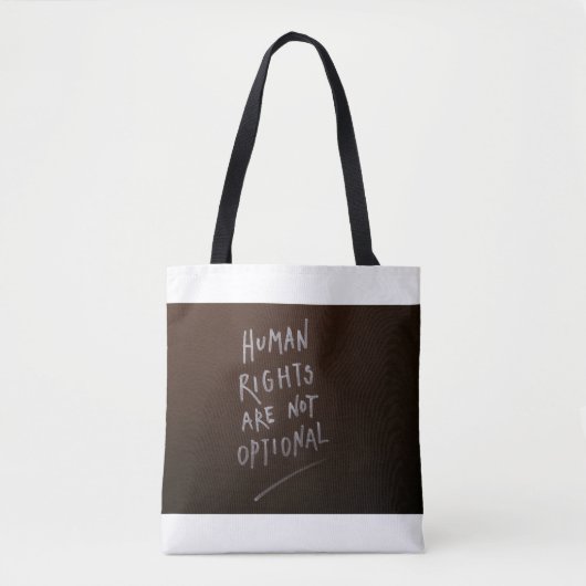 Inspirerend zin Canvas tas (Voorkant)