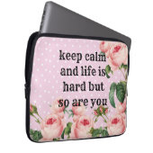 inspirerend zin laptop sleeve (Voorkant Rechts)