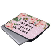 inspirerend zin laptop sleeve (Voorkant onderkant)