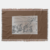 Inspirerend zin met een paardenbloem deken (Voorkant)