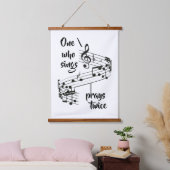 Inspirerend Zing en Bid Quote Hangend Wandkleed (Slaapkamer)