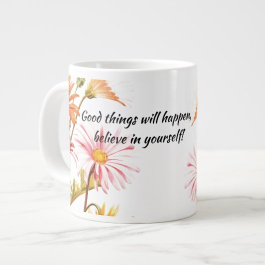 Inspirerend  zomerbloemen - Mok koffie (Links)