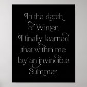 Inspirerend zomerprijsopgave — afdrukken poster (Voorkant)