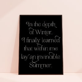 Inspirerend zomerprijsopgave — afdrukken poster