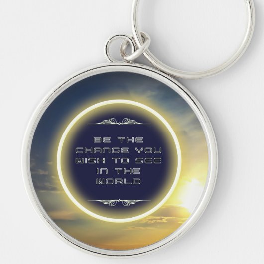 Inspirerend zon sleutelhanger (Voorkant)