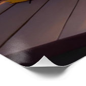 Inspirerend Zonnebloem Quote - Rustieke Herfstmuur Perfect Poster (Hoek)